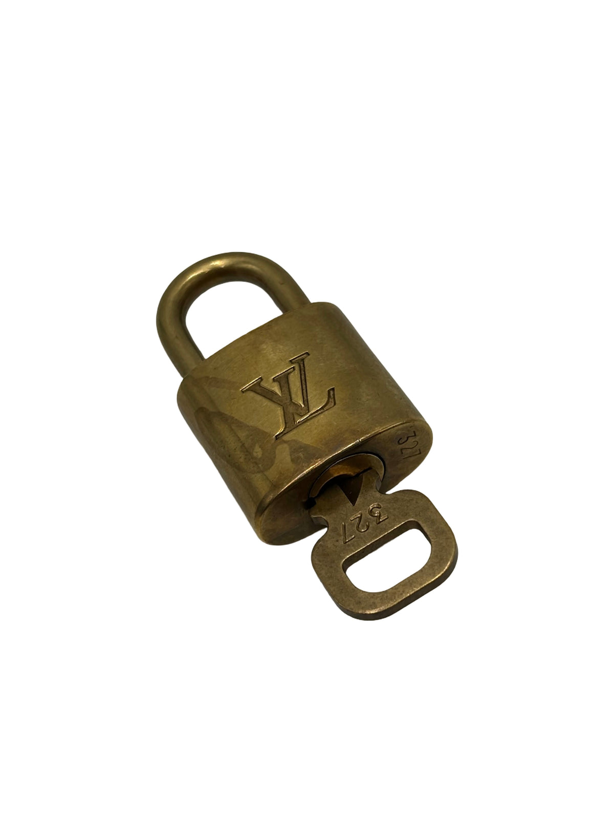 Louis Vuitton Padlock And Key Logo Metal Gold Metal Charms And Keychains Accessory (Pre-Owned)