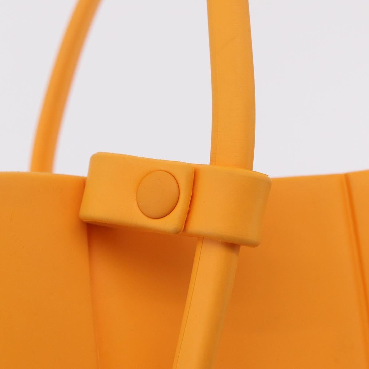 Bottega Veneta Arco Rubber Orange Rubber Tote Bag Bag (Pre-Owned)