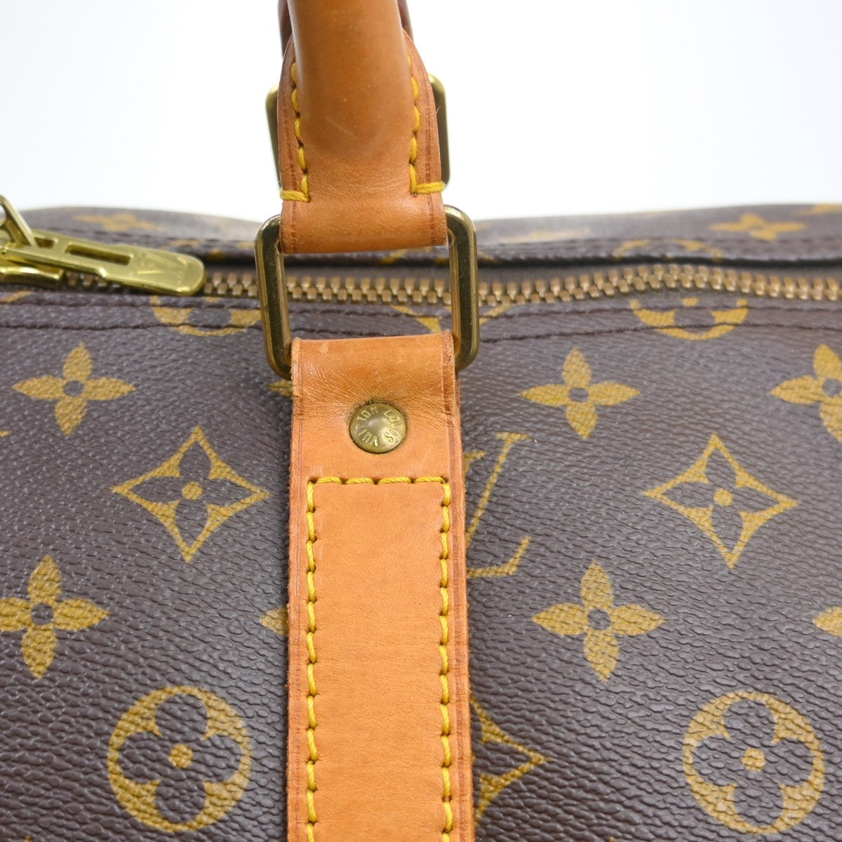Louis Vuitton Keepall Monogram Brown Canvas Travel Bag Bag (Pre-Owned)
