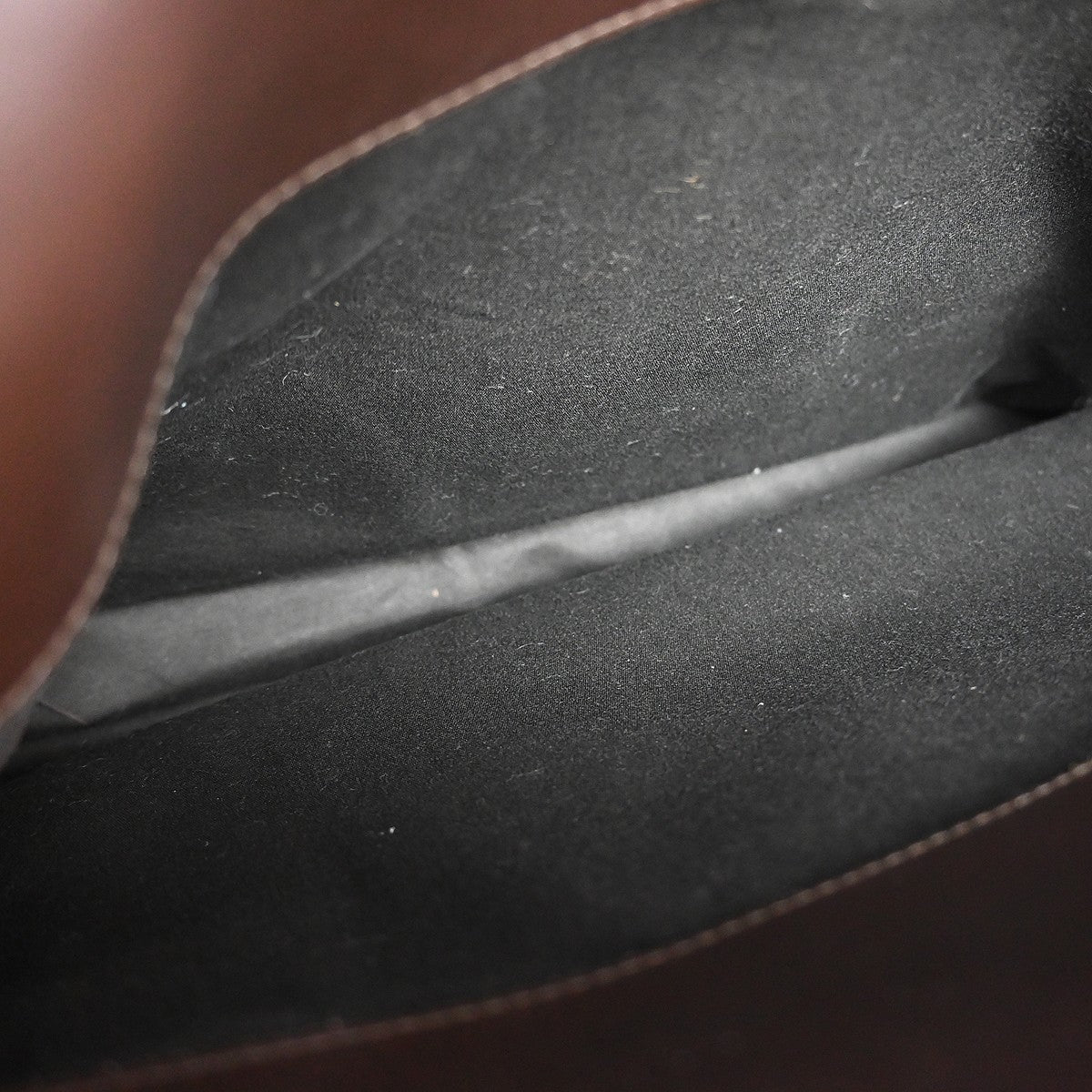 Bottega Veneta Envelope Intrecciato Nappa Brown Leather Briefcase Bag (Pre-Owned)