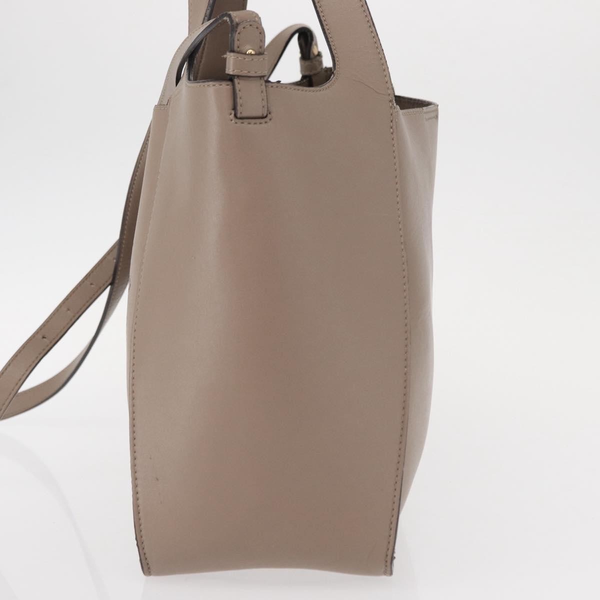 Stella Mccartney Alter Perforated Faux Leather Beige Synthetic Tote Bag Bag (Pre-Owned)