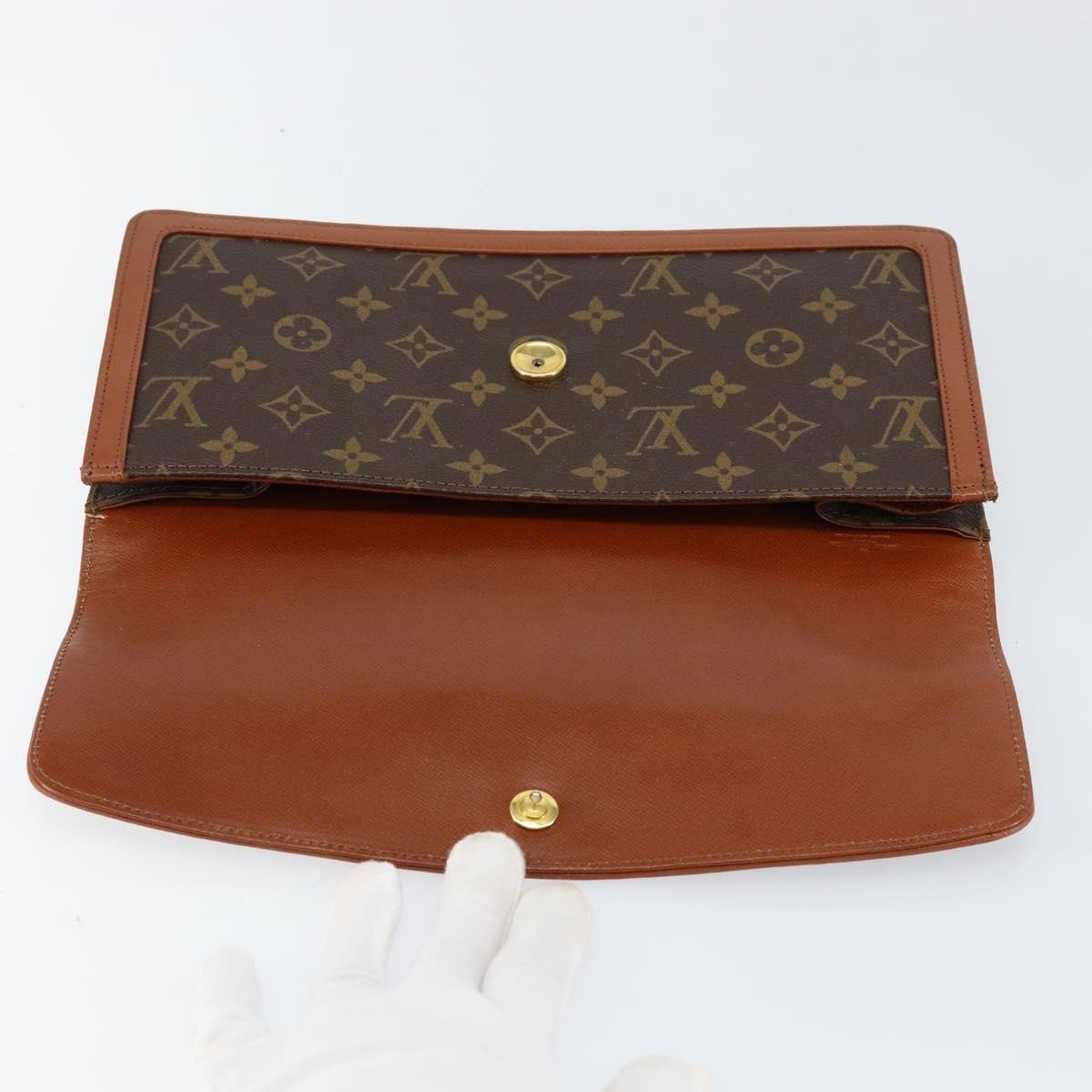 Louis Vuitton Dame Pochette Monogram Canvas Brown Canvas Clutche & Pouche Bag (Pre-Owned)