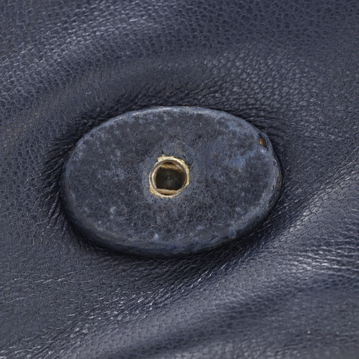 Chanel Vintage Cc Envelope Chain Flap Lambskin Navy Leather Shoulder Bag Bag (Pre-Owned)