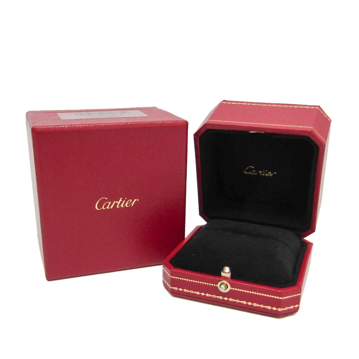Cartier Love Wedding Band 1 Diamond 18K Rose Gold With Diamond Gold Pink_Gold Ring Jewelry (Pre-Owned)