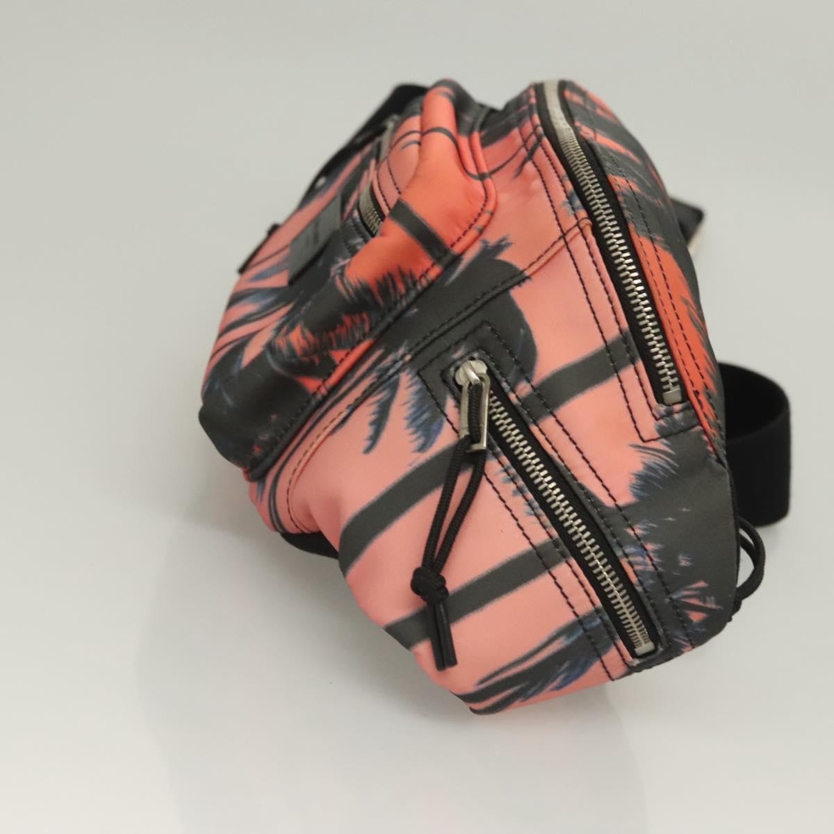 Saint Laurent Front Pocket Waist Printed Nylon Pink Nylon Shoulder Bag Bag (Pre-Owned)