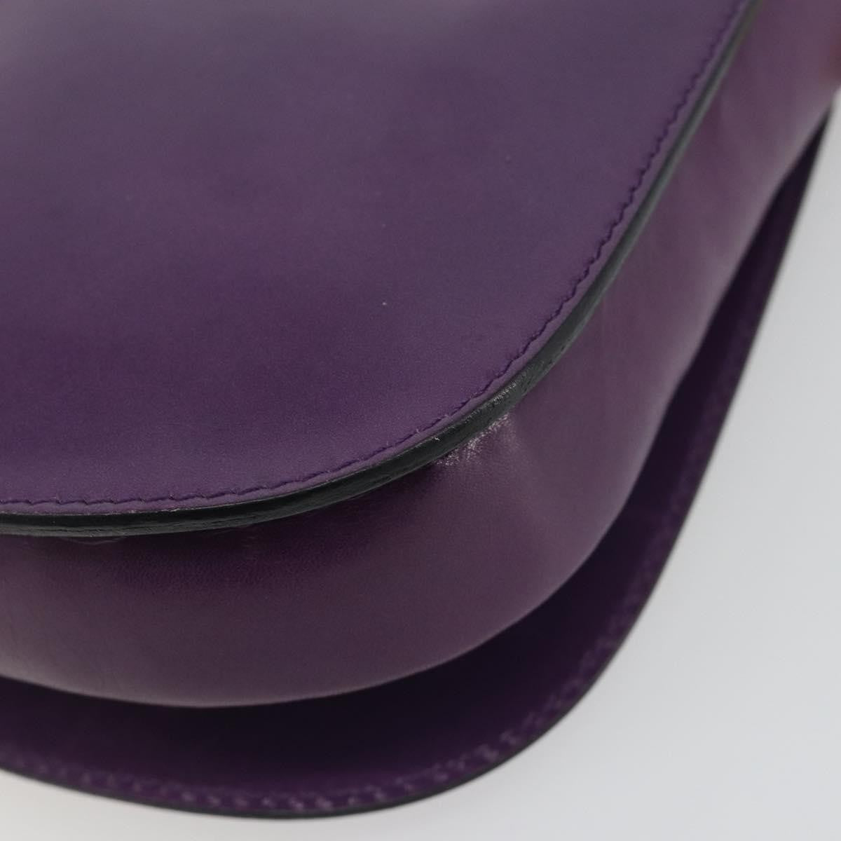 Celine Vintage Leather Purple Leather Shoulder Bag Bag (Pre-Owned)