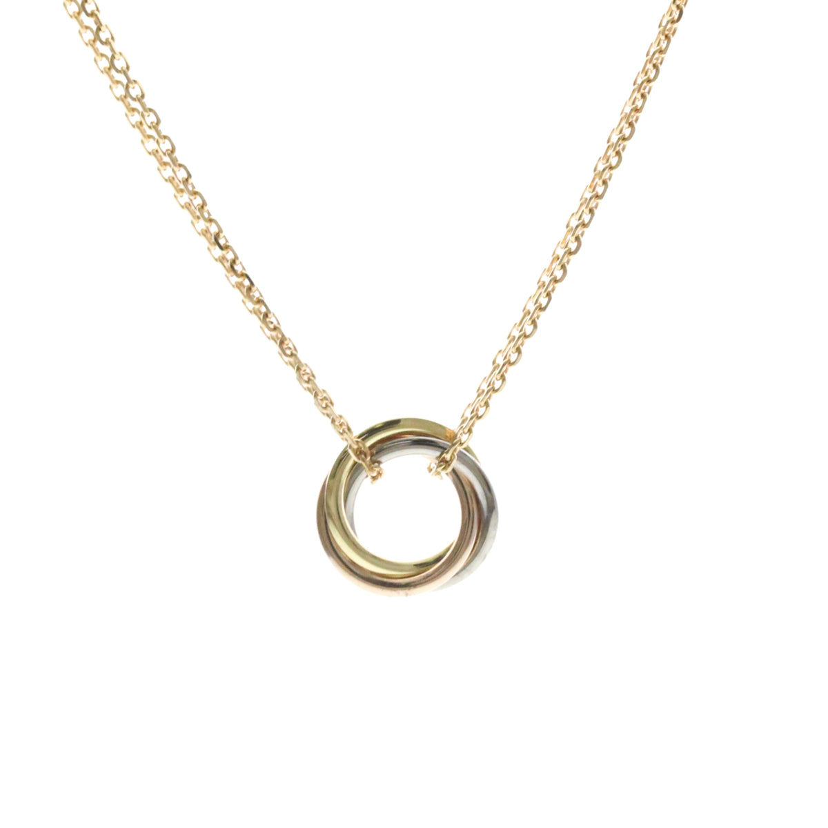 Cartier Trinity Choker 18K Tricolor Gold Gold Gold Necklace Jewelry (Pre-Owned)
