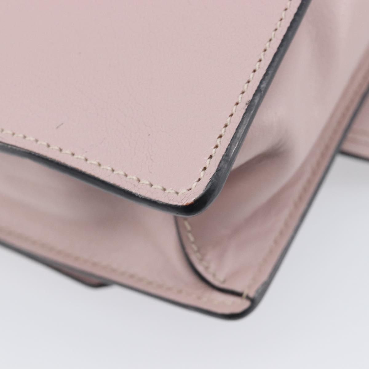 Miu Miu Madras Crystal Flap Leather Pink Leather Crossbody Bag Bag (Pre-Owned)