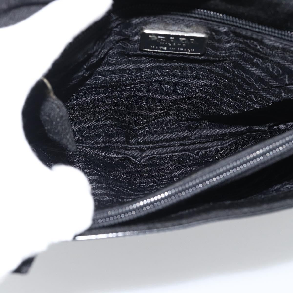 Prada Vintage Patent Leather Black Patent_Leather Handbag (Pre-Owned)