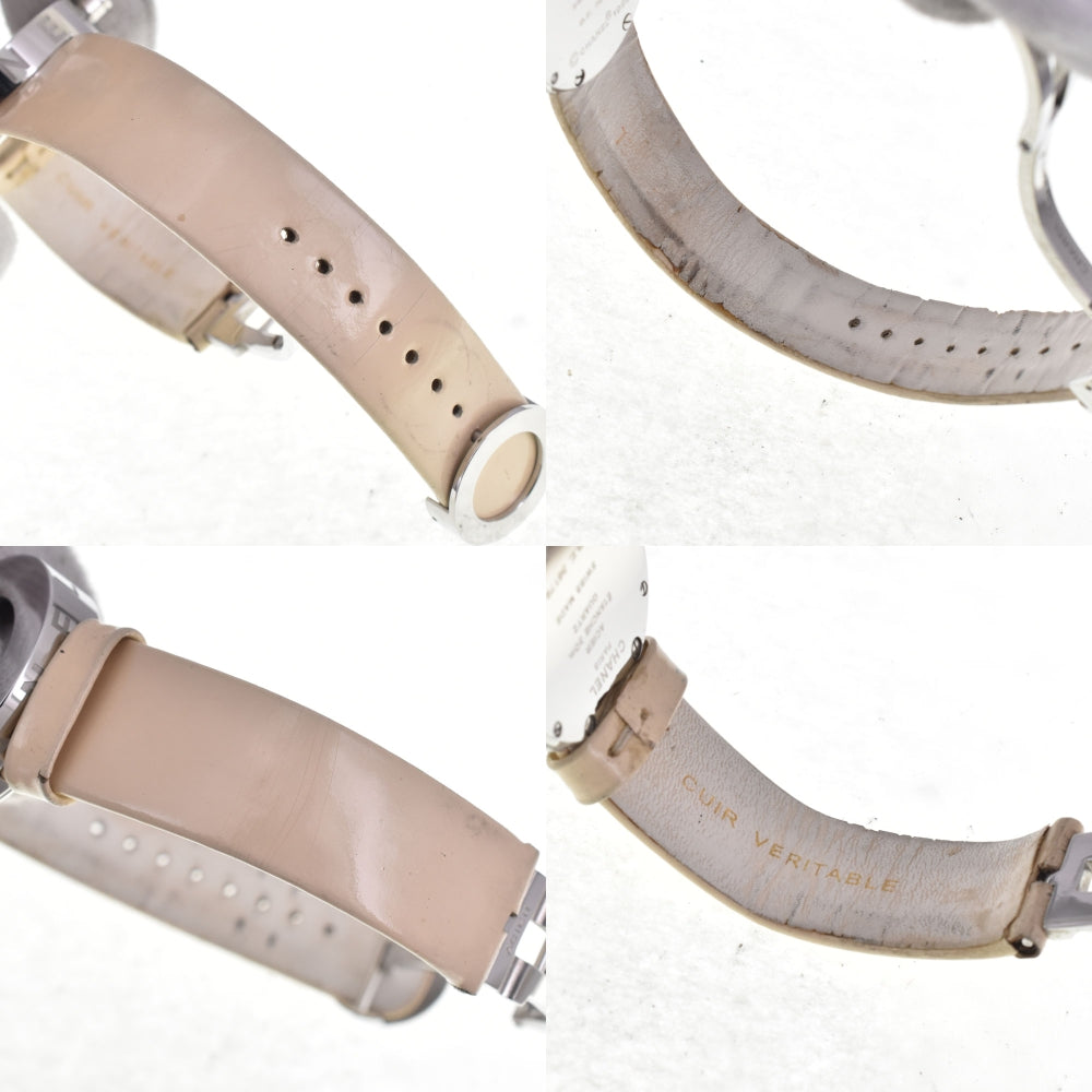 Chanel La Ronde Quartz Stainless Steel And Patent Watch (Pre-Owned)