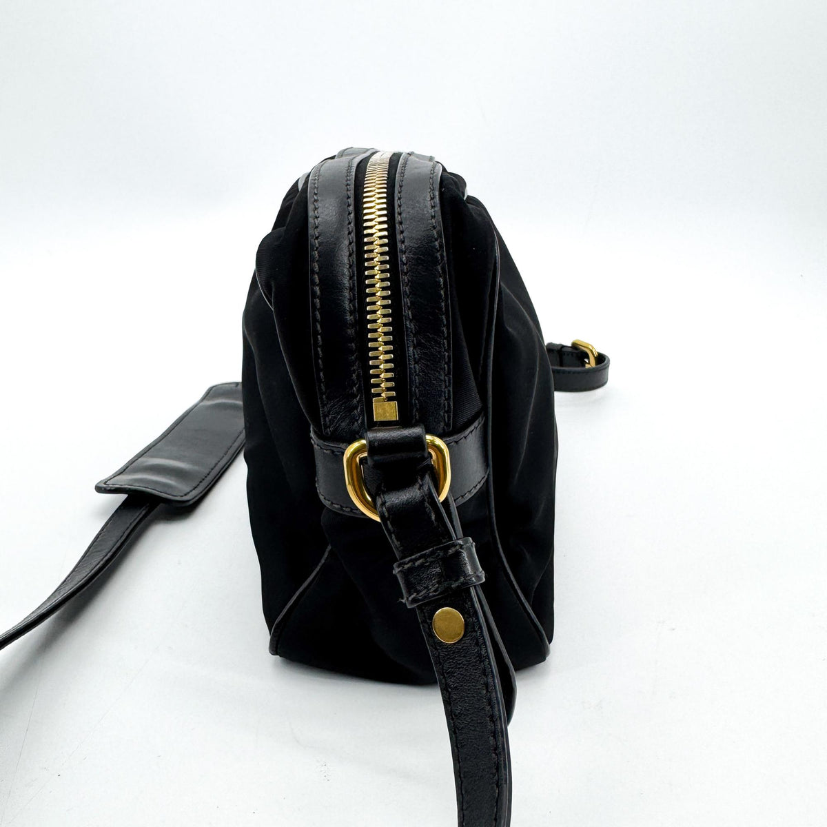 Prada Camera Tessuto Black Nylon Crossbody Bag Bag (Pre-Owned)