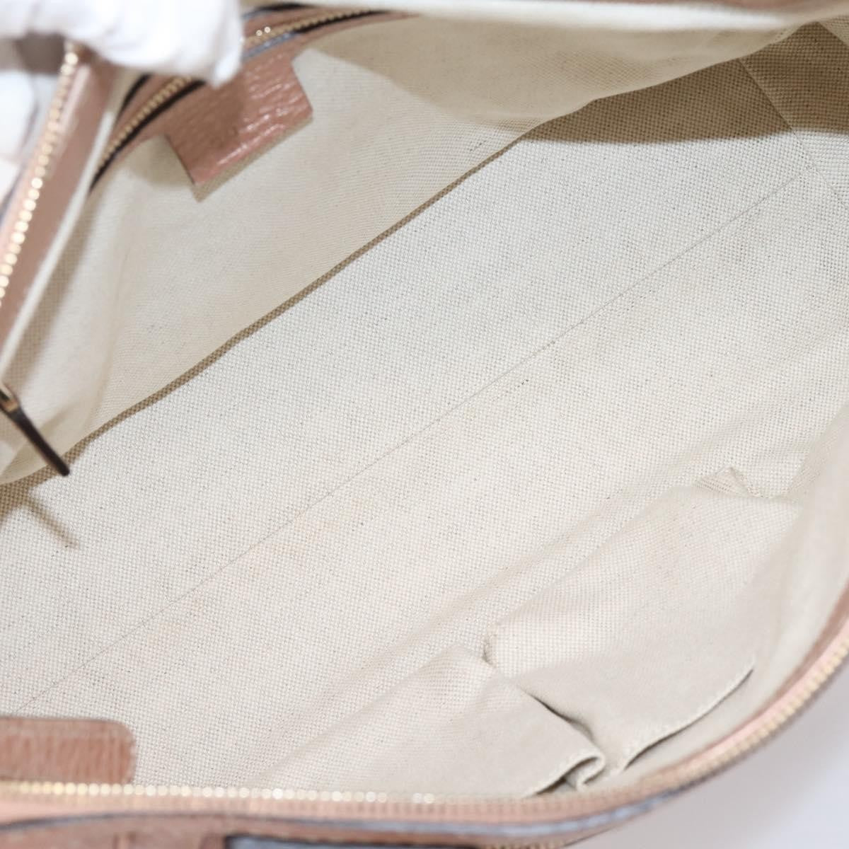 Gucci Bella Convertible Top Handle Leather Pink Leather Handbag (Pre-Owned)