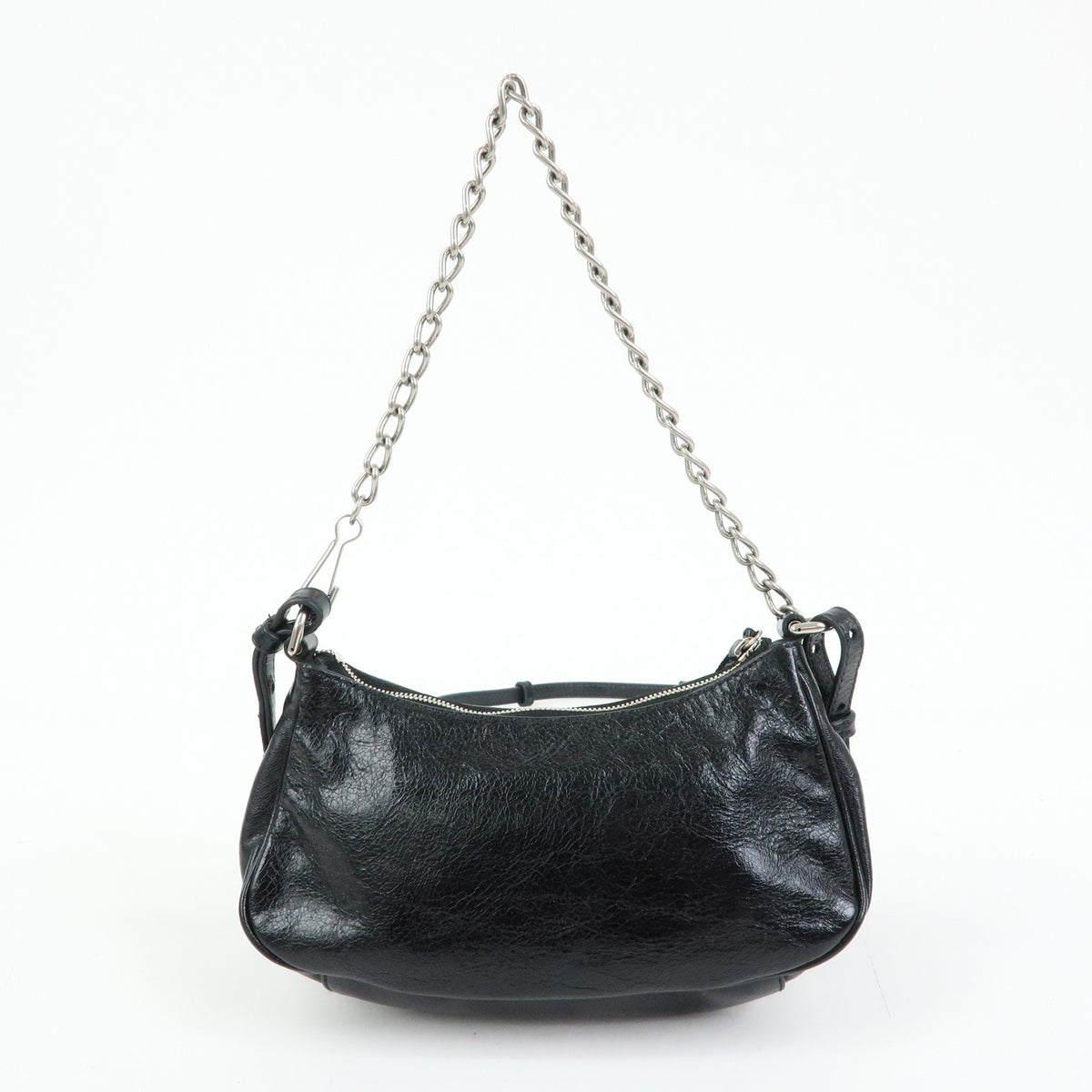 Balenciaga Le Cagole Giant Studs Chain Leather Black Leather Shoulder Bag Bag (Pre-Owned)