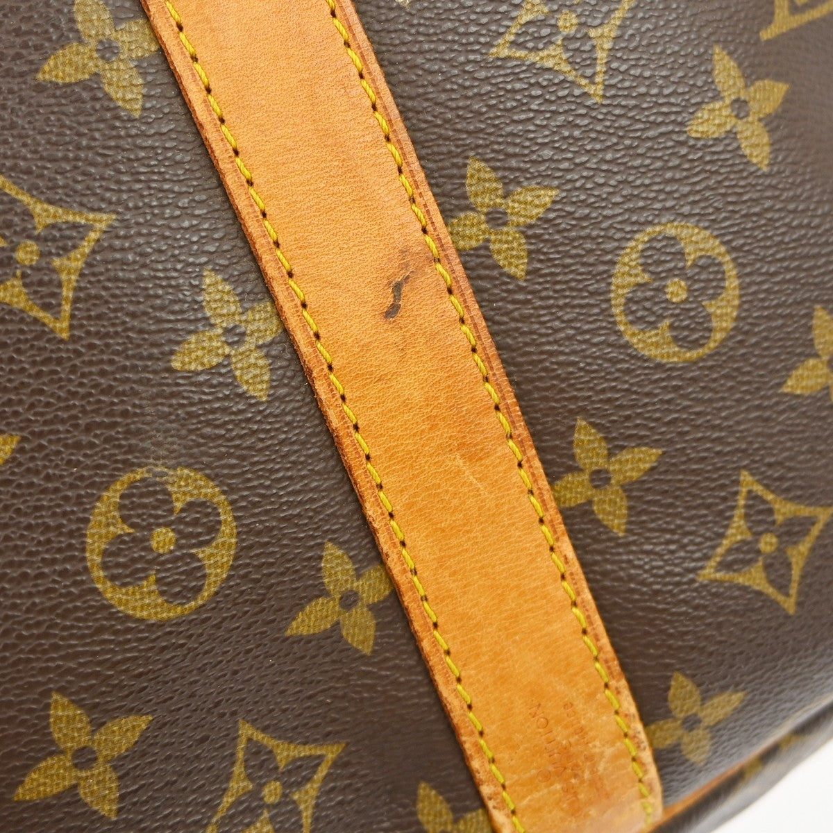 Louis Vuitton Keepall Bandouliere Monogram Canvas Brown Canvas Travel Bag Bag (Pre-Owned)
