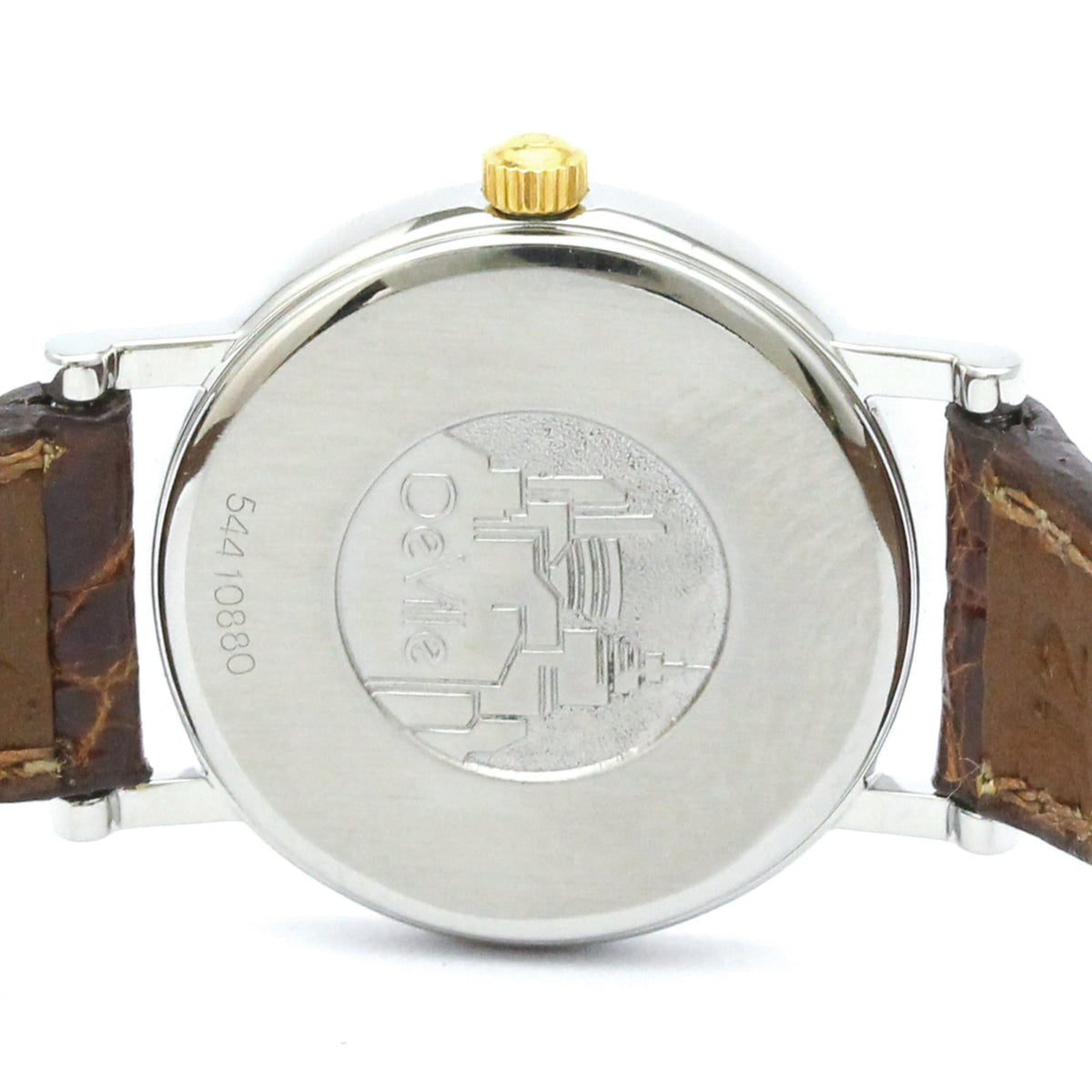 Omega De Ville Quartz Stainless Steel And Gold Plated Watch (Pre-Owned)