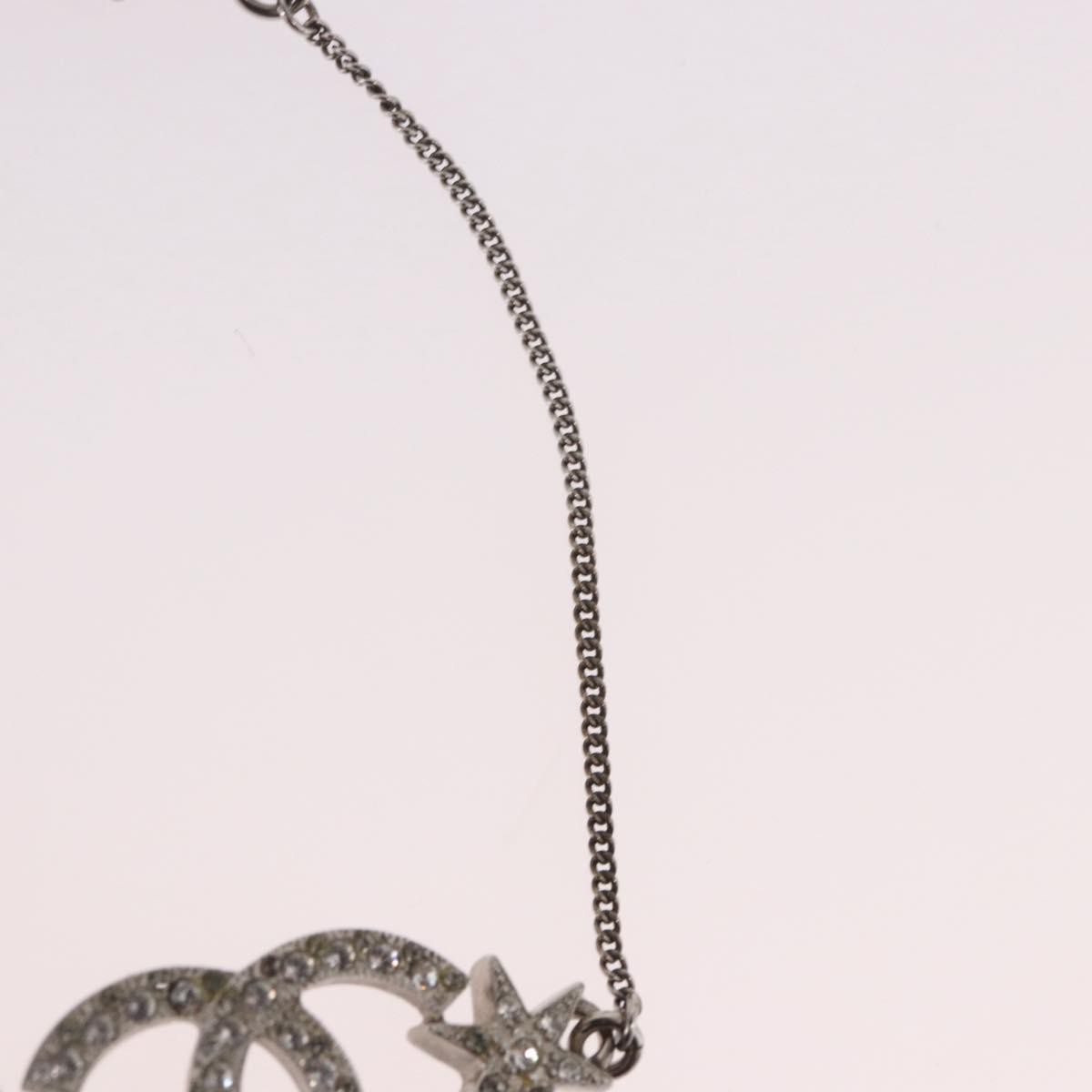 Chanel Cc Charm Metal Silver Metal Bracelet Jewelry (Pre-Owned)