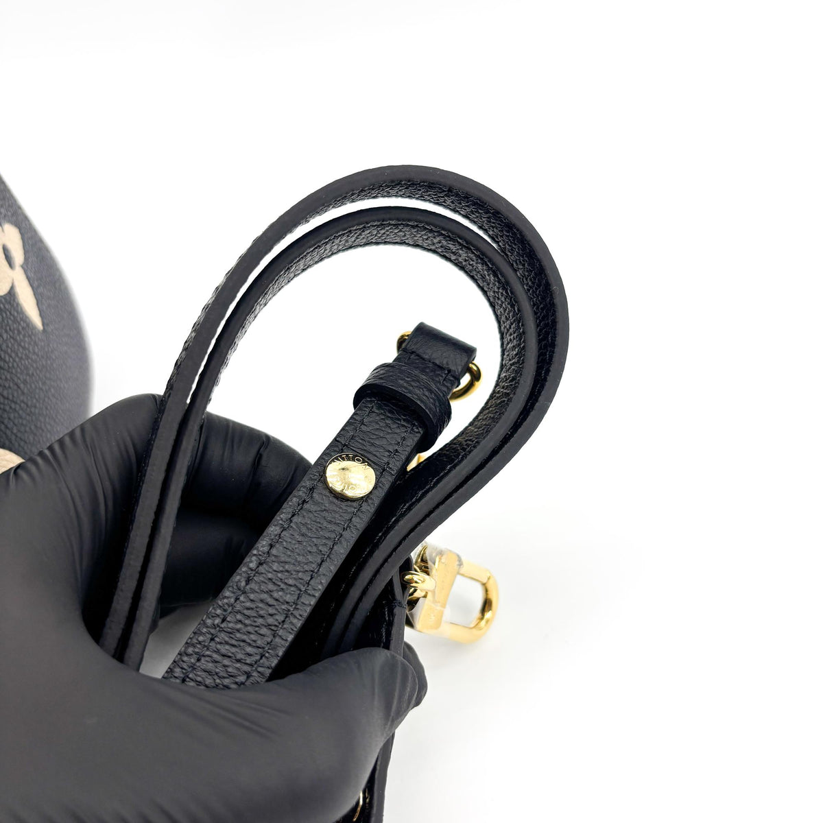 Louis Vuitton Neonoe Bicolor Monogram Empreinte Giant Black Leather Handbag (Pre-Owned)