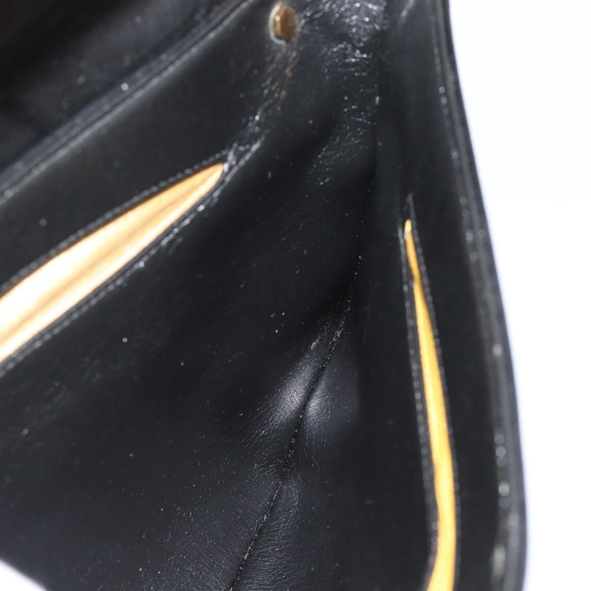 Christian Dior Cd Shoulder Bag Leather Black Leather Shoulder Bag Bag (Pre-Owned)