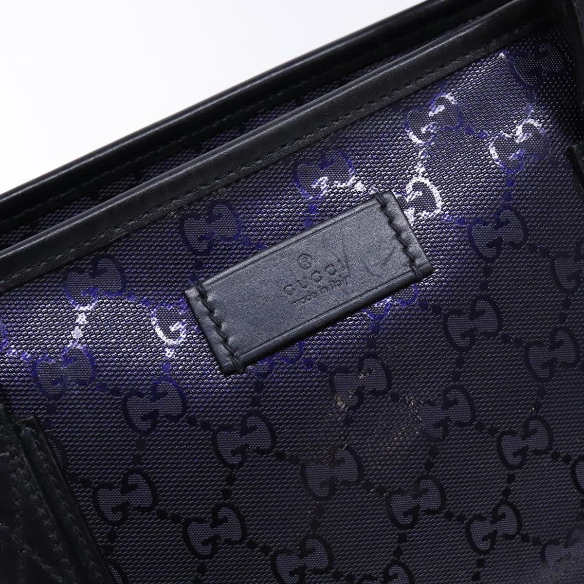 Gucci Plus Tote Gg Imprime Navy Canvas Tote Bag Bag (Pre-Owned)