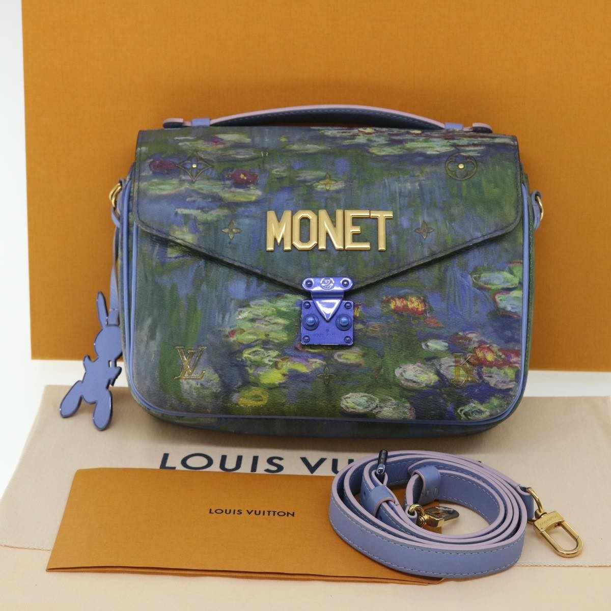 Louis Vuitton Pochette Metis Limited Edition Jeff Koons Monet Print Canvas Multicolour Canvas Clutche & Pouche Bag (Pre-Owned)
