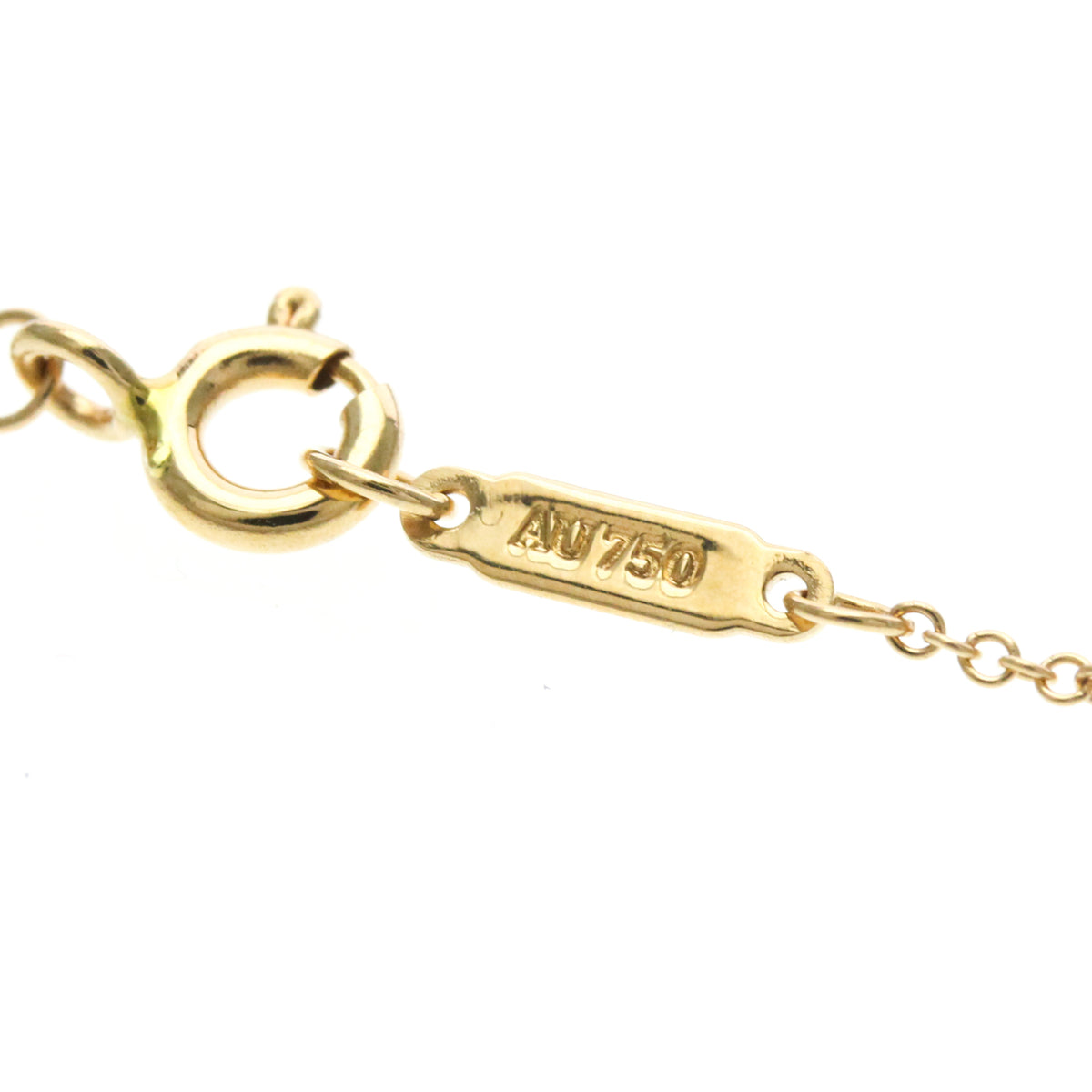 Tiffany & Co. Open Circle Pendant 18K Rose Gold With Diamonds Gold Pink_Gold Necklace Jewelry (Pre-Owned)