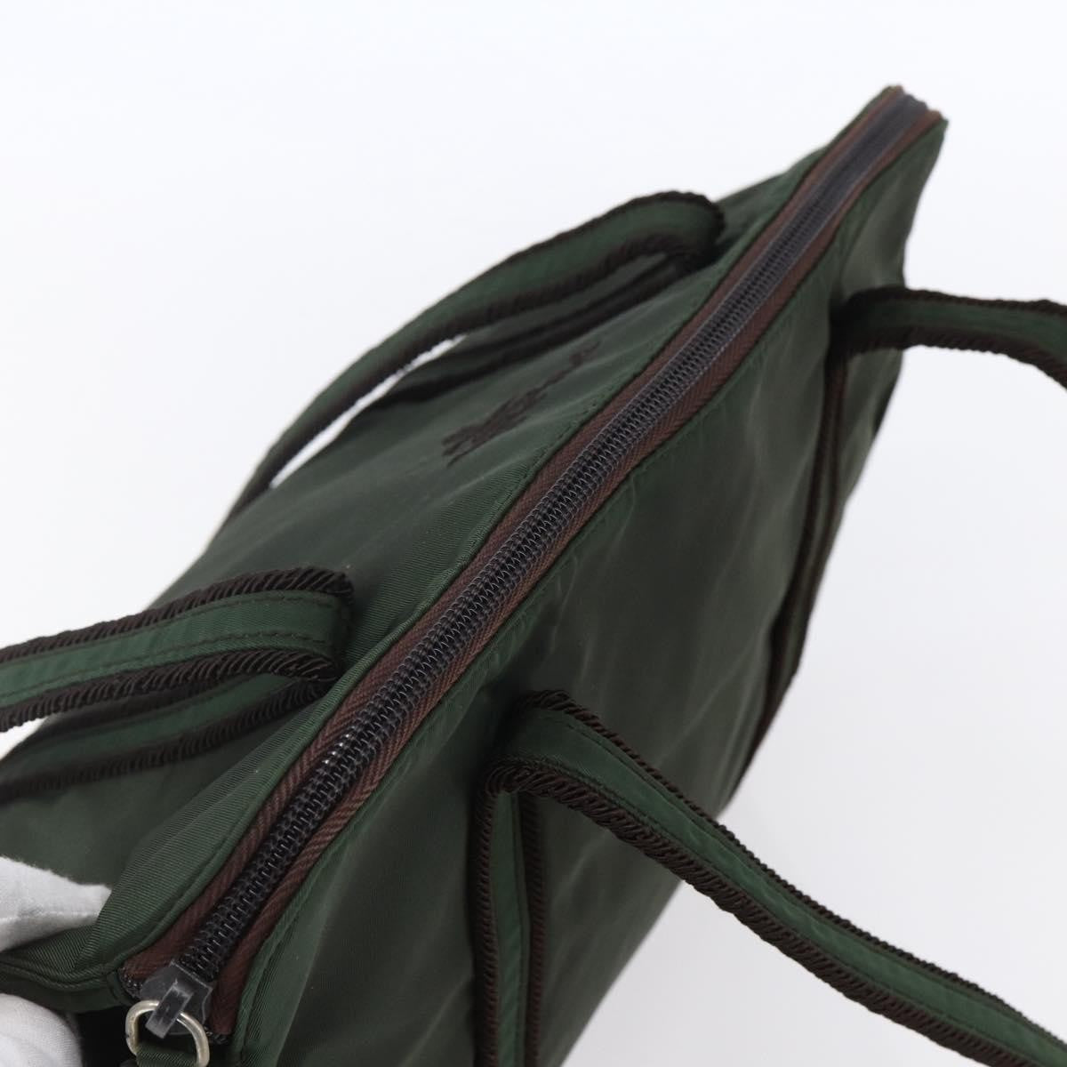 Prada Vintage Tote Tessuto Khaki Nylon Tote Bag Bag (Pre-Owned)