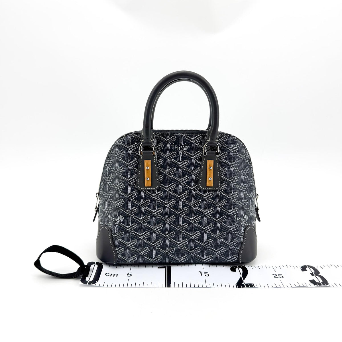 Goyard Vendome Coated Canvas Black Canvas Handbag (Pre-Owned)