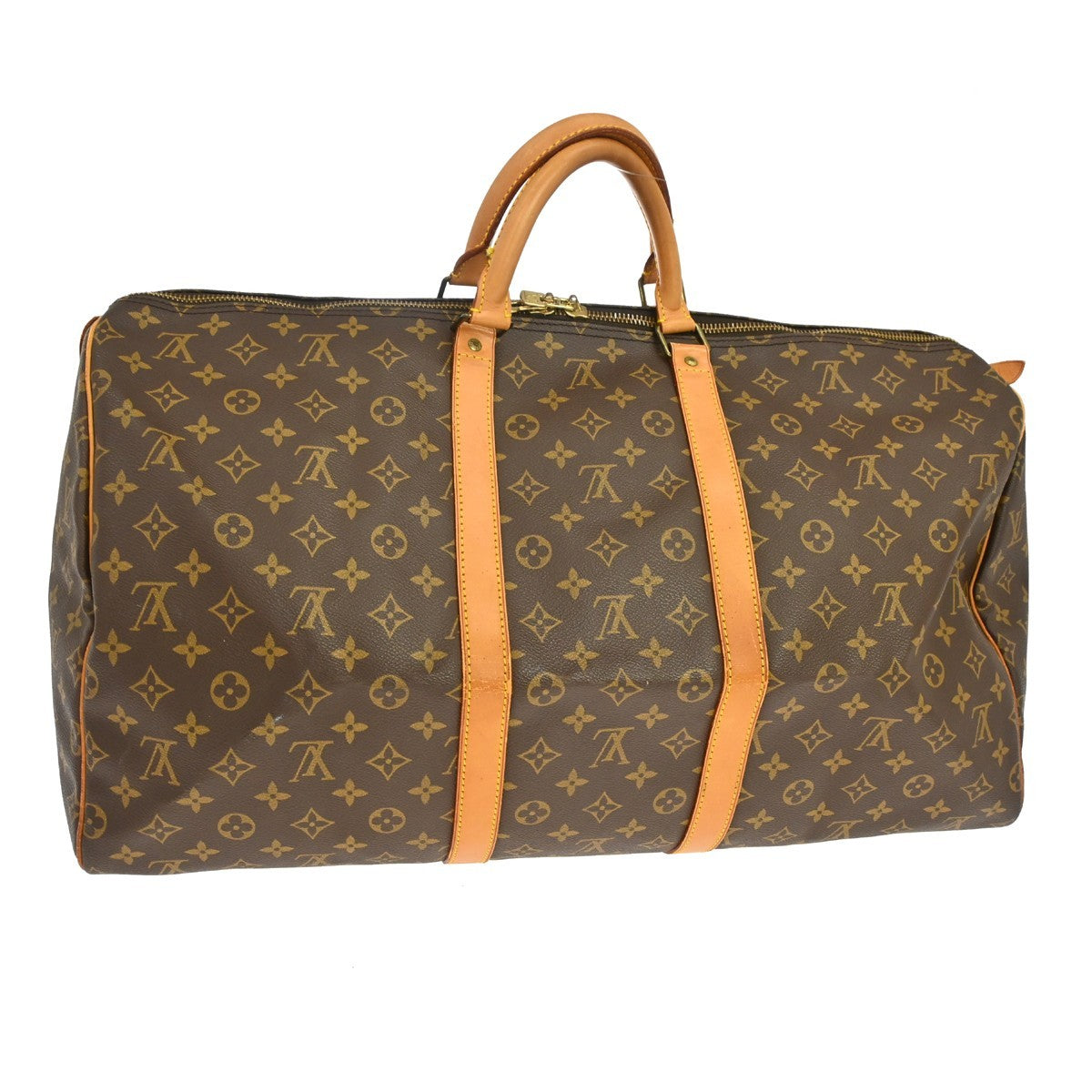 Louis Vuitton Keepall Monogram Canvas Brown Canvas Travel Bag Bag (Pre-Owned)