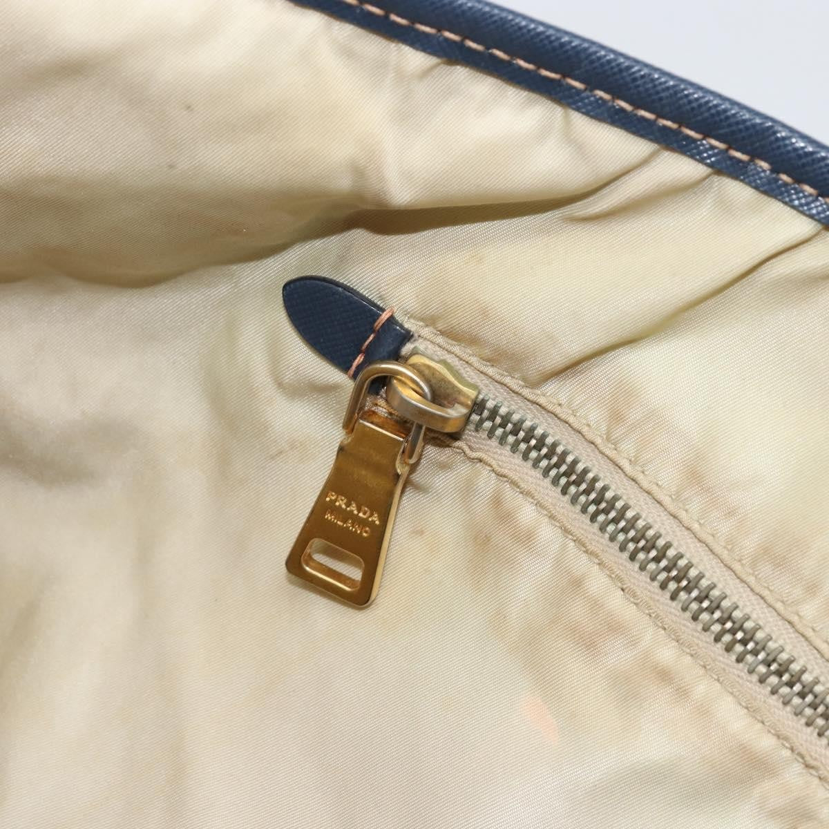 Prada Vintage Tote Tessuto Navy Nylon Tote Bag Bag (Pre-Owned)