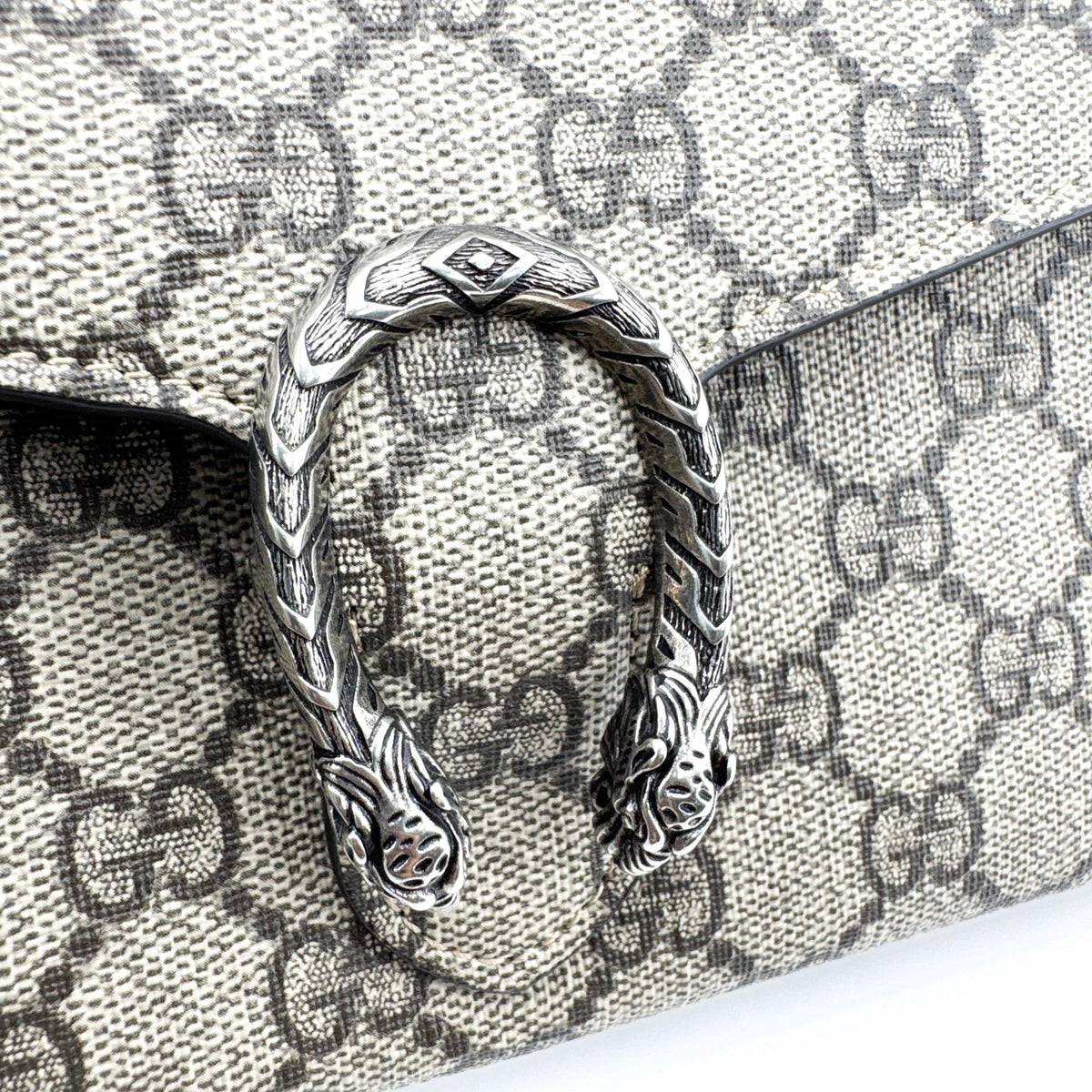 Gucci Dionysus Chain Gg Coated Canvas Brown Canvas Crossbody Bag Bag (Pre-Owned)