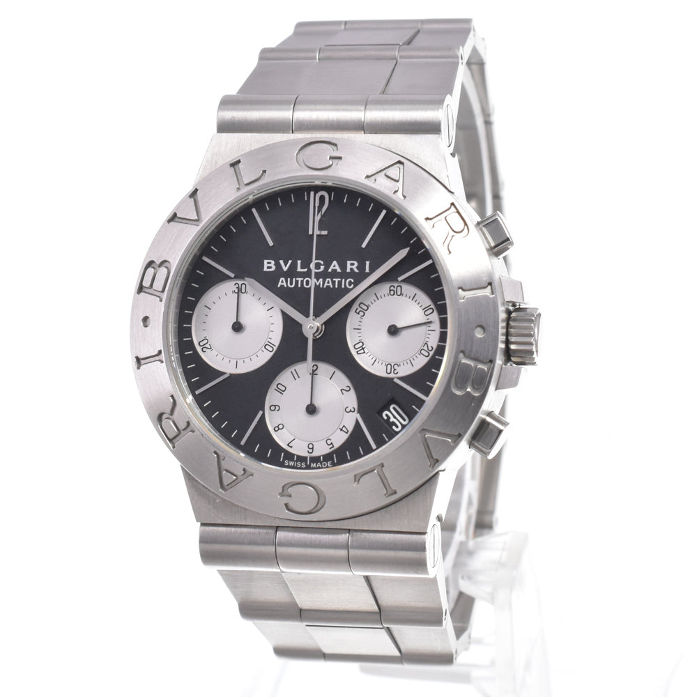 Bvlgari Diagono Chronograph Automatic Ceramic With Stainless Steel And Rubber Watch (Pre-Owned)