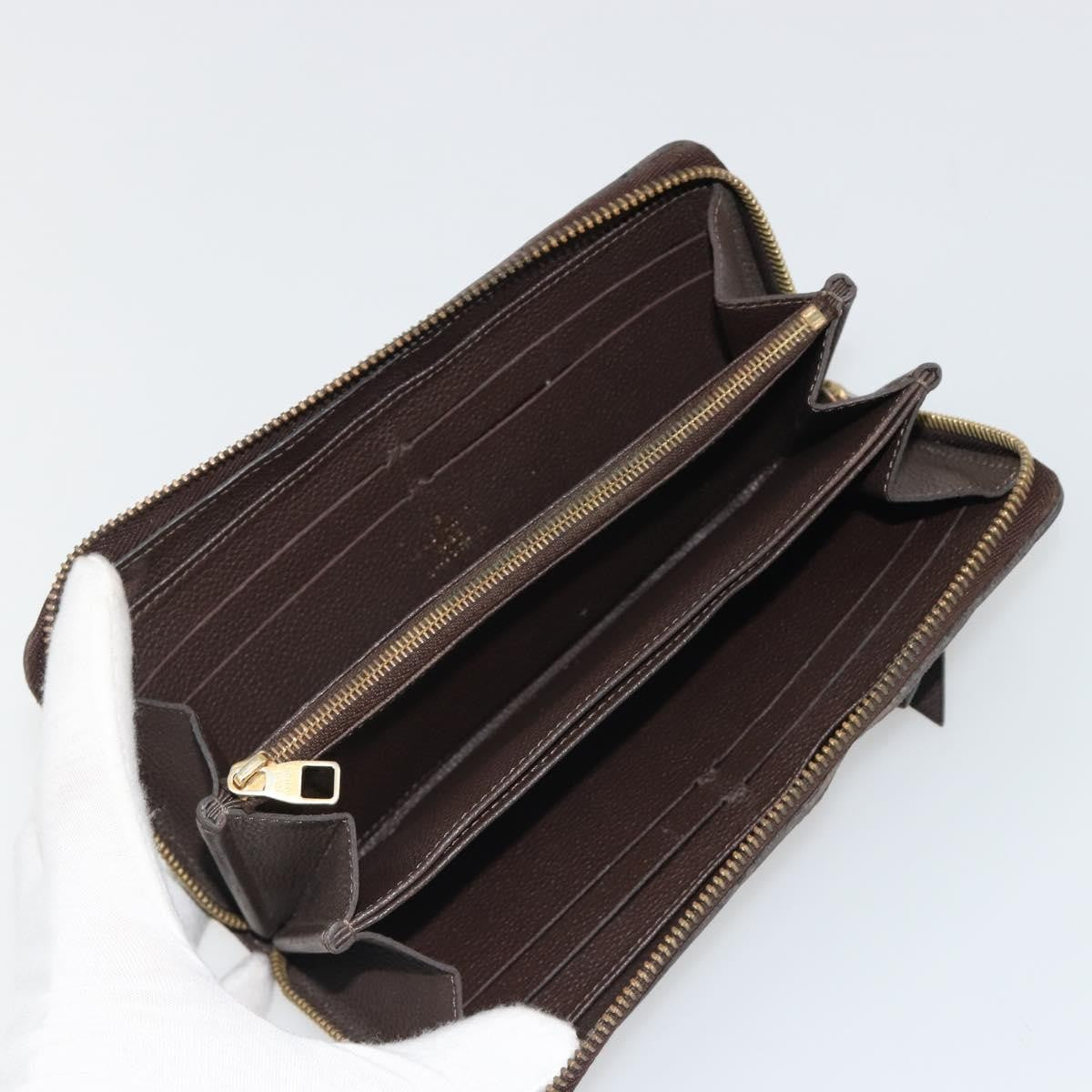 Louis Vuitton Zippy Wallet Nm Leather Empreinte Brown Leather Wallets Accessory (Pre-Owned)
