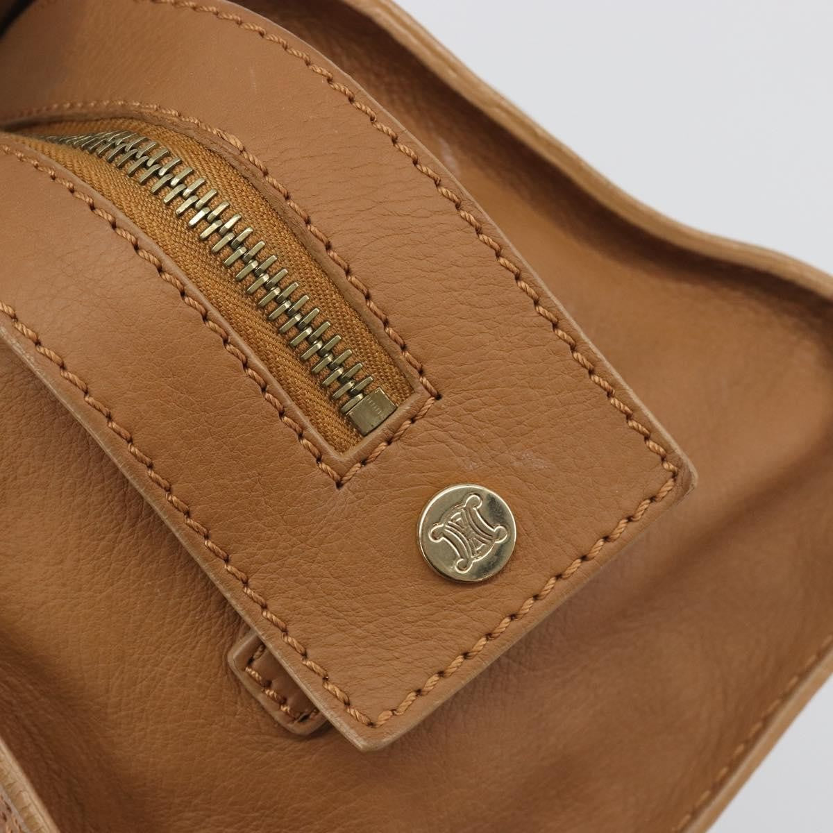 Celine Vintage Leather Brown Leather Handbag (Pre-Owned)