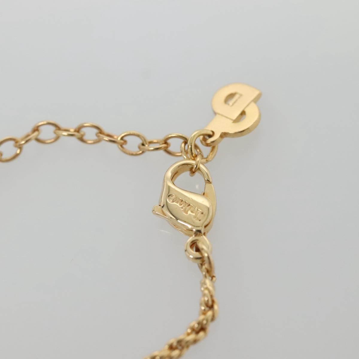 Christian Dior Logo Flower Metal Gold Metal Jewelry (Pre-Owned)