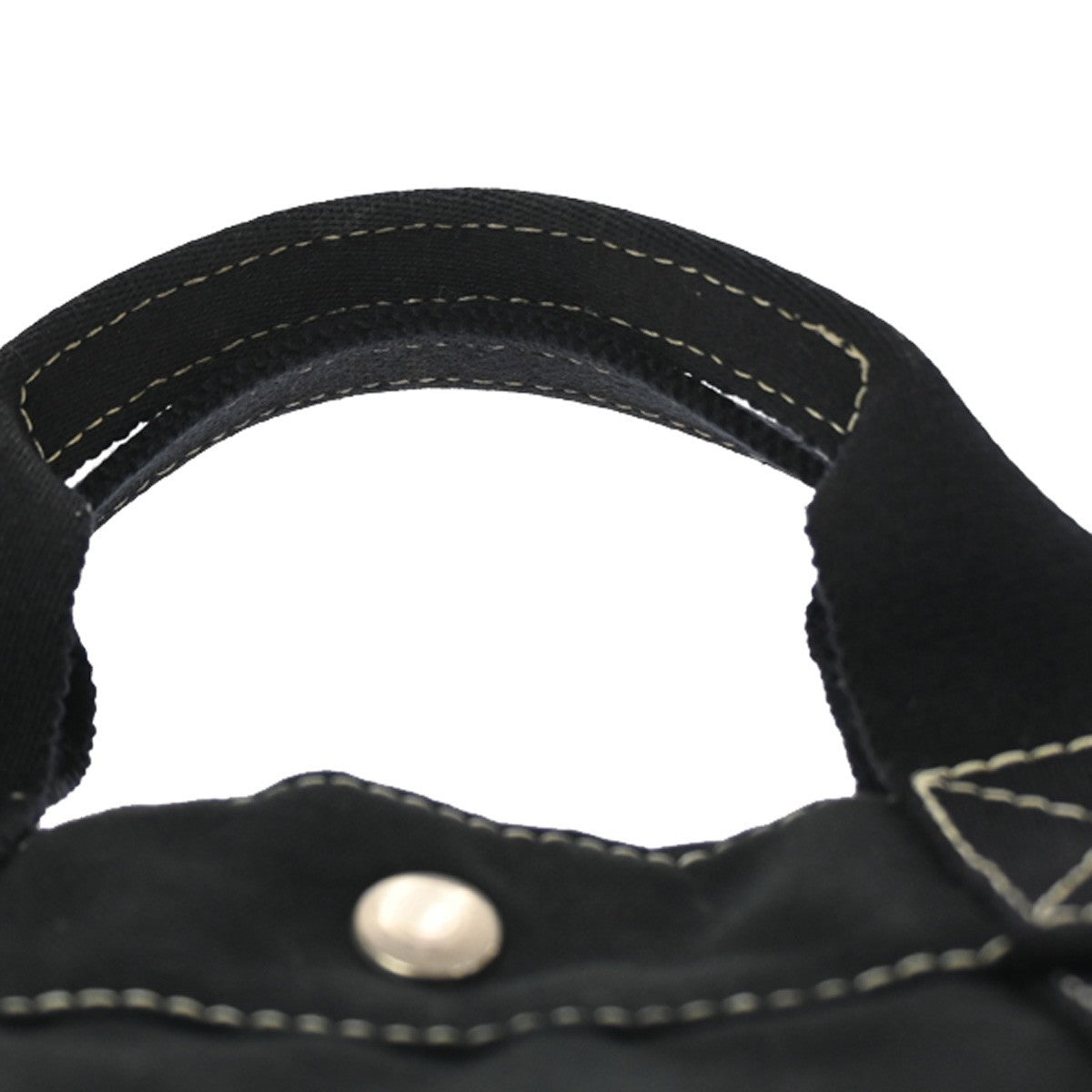 Hermes Fourre Tout Toile Black Cotton Tote Bag Bag (Pre-Owned)