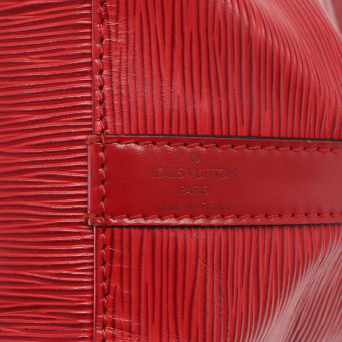Louis Vuitton Petit Noe Epi Leather Red Leather Shoulder Bag Bag (Pre-Owned)