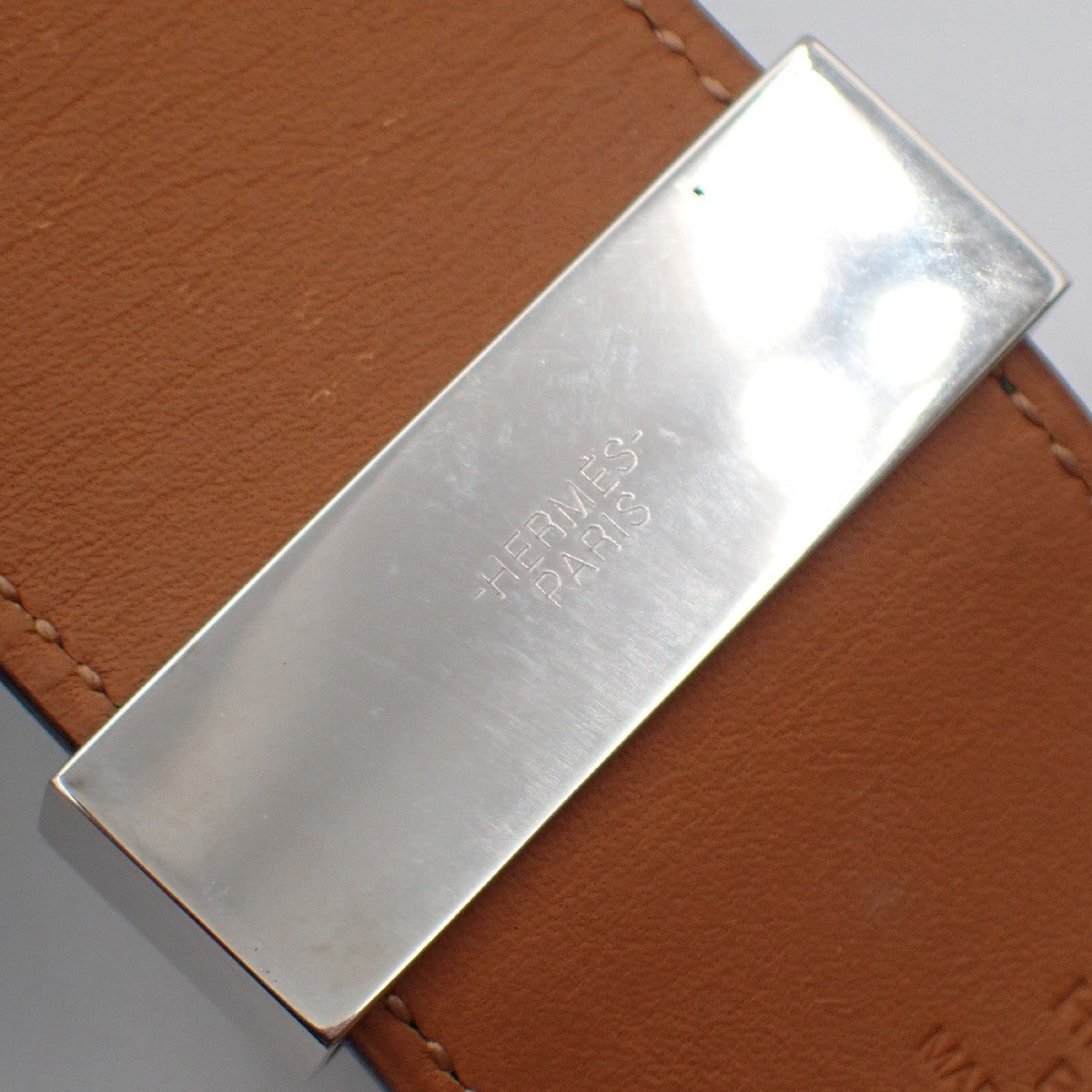 Hermes Collier De Chien Leather Green Leather Bracelet Jewelry (Pre-Owned)