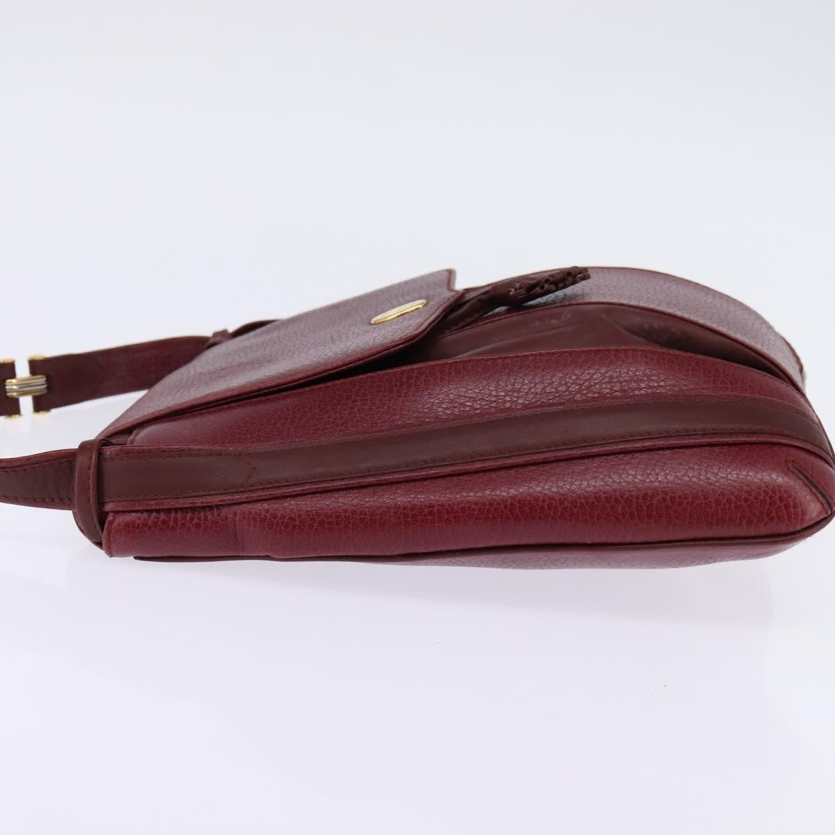 Cartier Must De Cartier Leather Burgundy Leather Bag (Pre-Owned)
