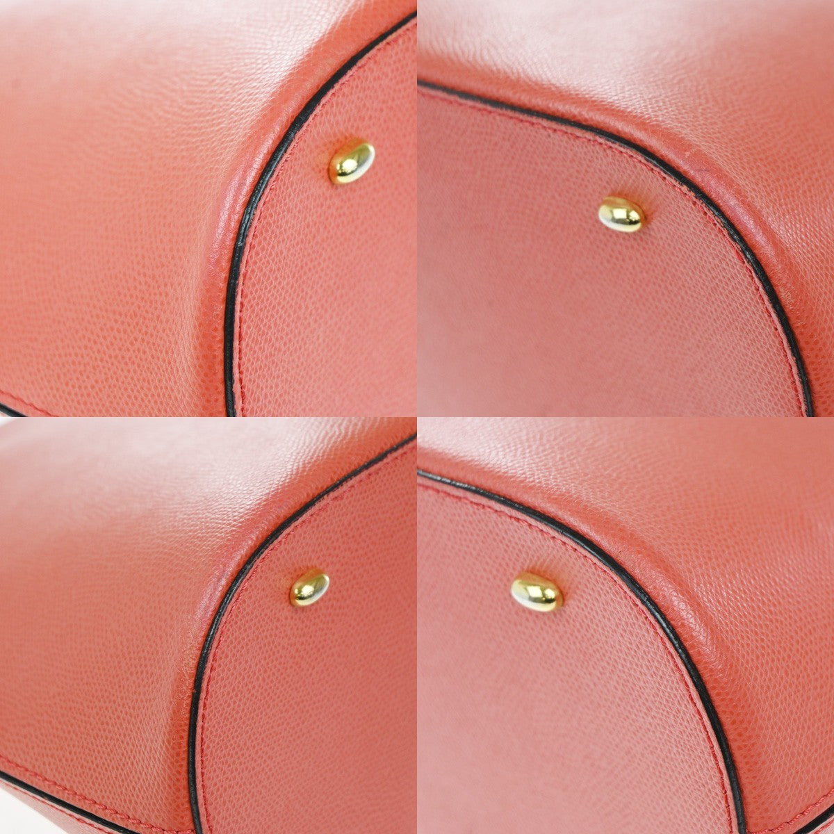 Celine Vintage Convertible Bowler Leather Red Leather Handbag (Pre-Owned)