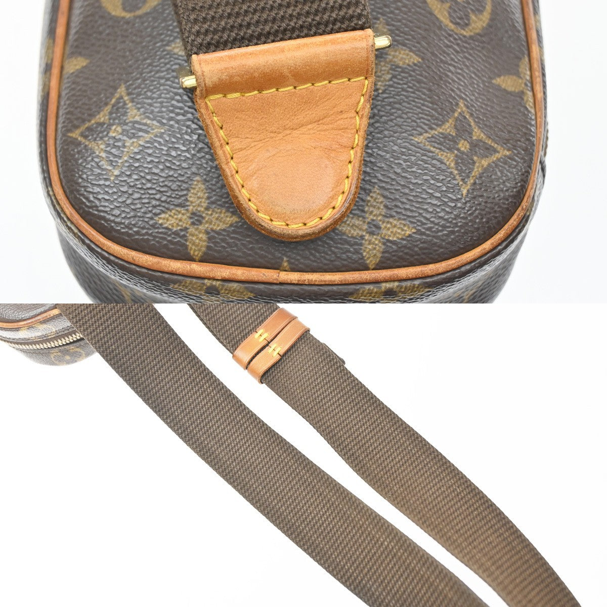 Louis Vuitton Pochette Gange Monogram Canvas Brown Canvas Clutche & Pouche Bag (Pre-Owned)