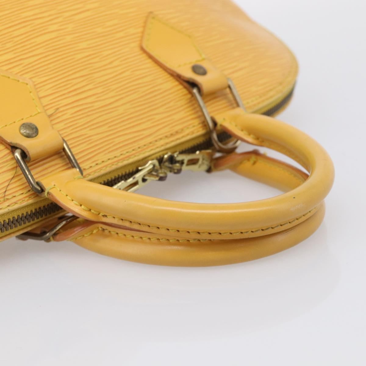Louis Vuitton Vintage Alma Epi Leather Yellow Leather Handbag (Pre-Owned)