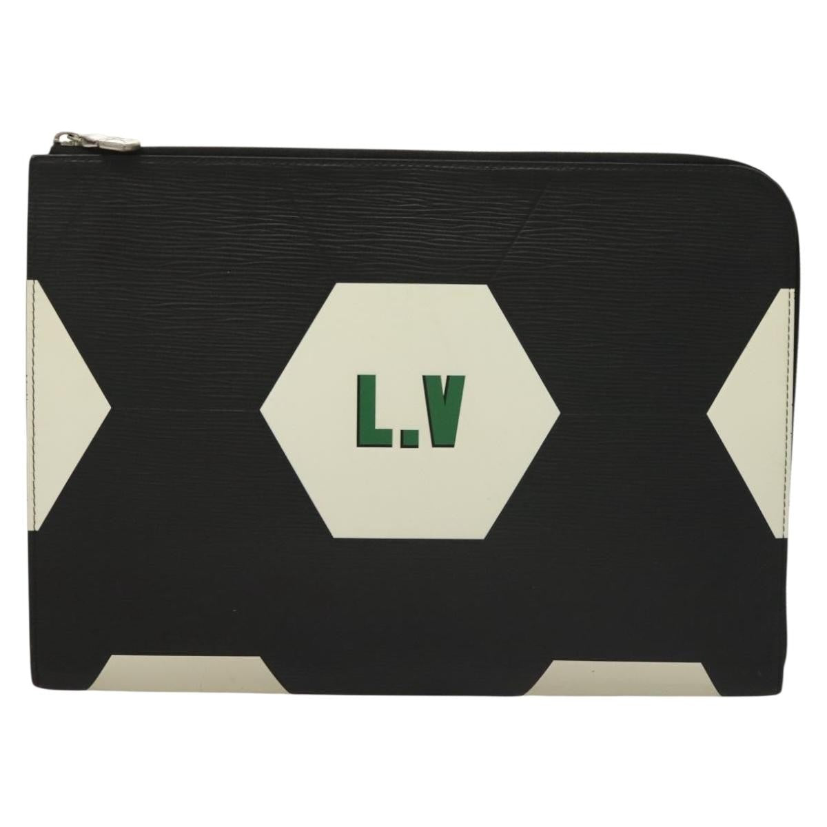 Louis Vuitton Pochette Jour Limited Edition Fifa World Cup Epi Leather Black Leather Clutche & Pouche Bag (Pre-Owned)