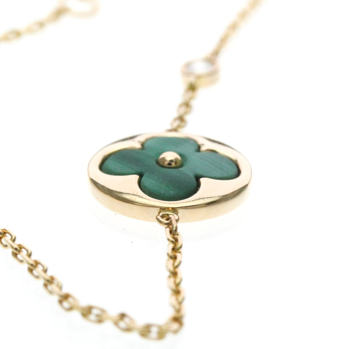 Louis Vuitton Color Blossom Bb 18K Rose Gold With Malachite And Diamond Gold Rose_Gold Bracelet Jewelry (Pre-Owned)