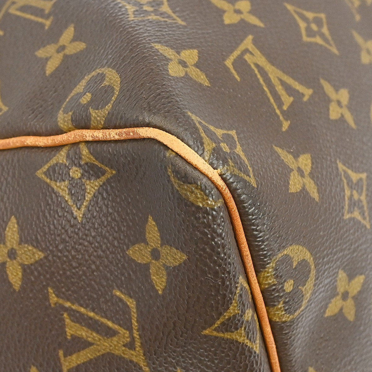 Louis Vuitton Keepall Monogram Brown Canvas Travel Bag Bag (Pre-Owned)