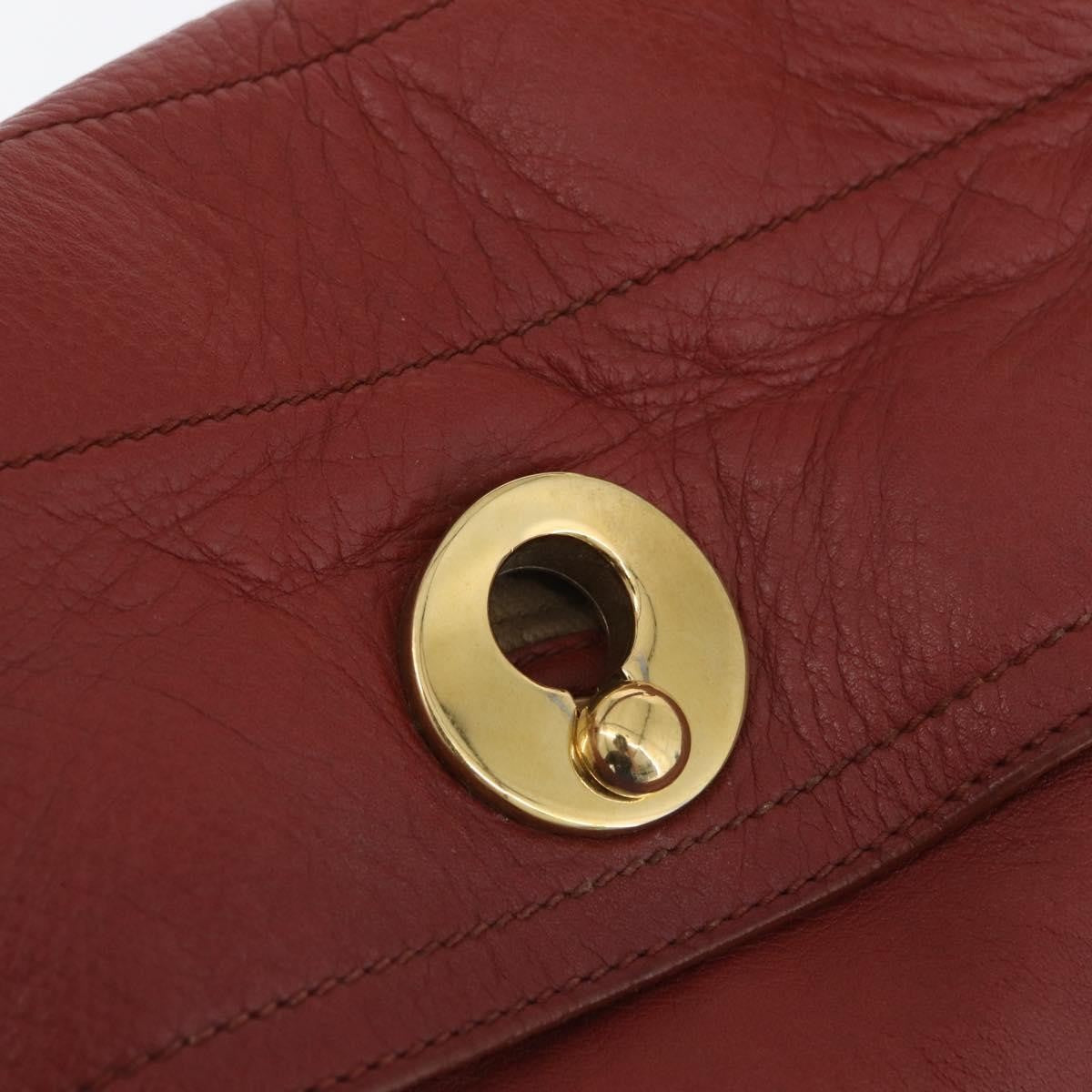 Saint Laurent Muse Two Leather Red Leather Handbag (Pre-Owned)