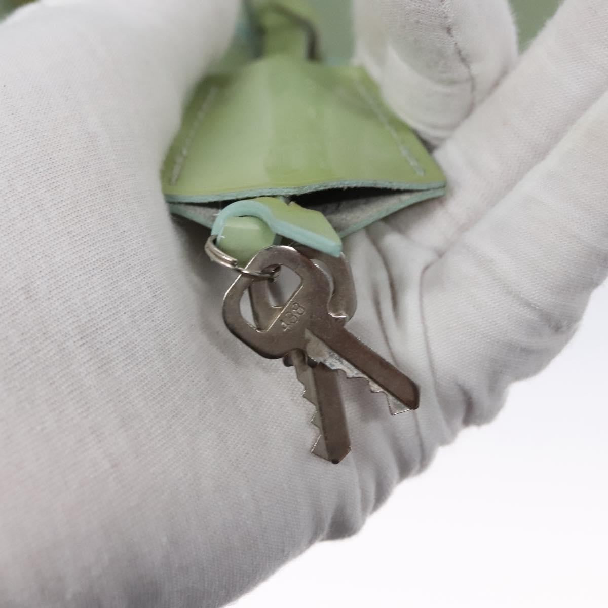 Louis Vuitton Alma Electric Epi Leather Green Patent_Leather Handbag (Pre-Owned)