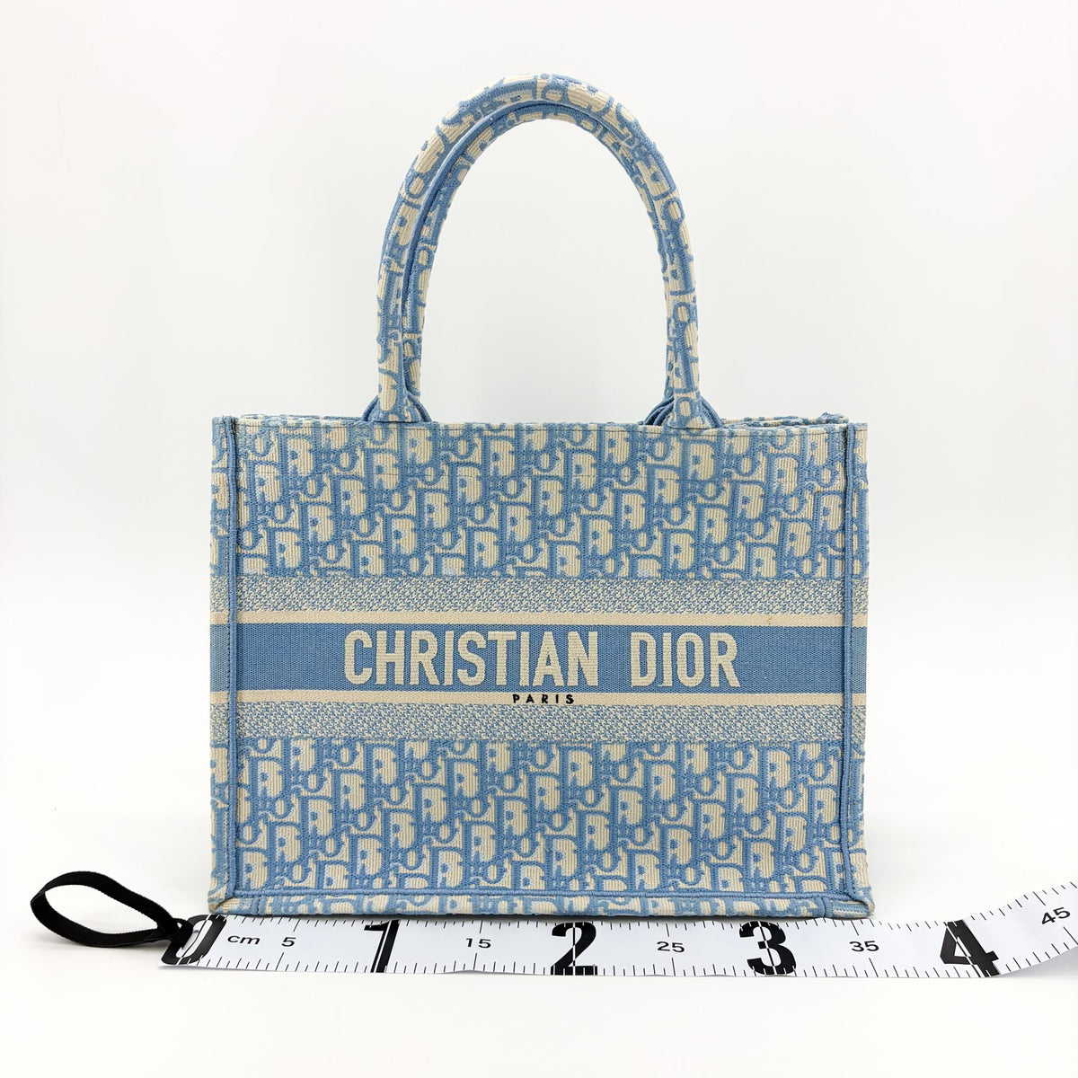 Christian Dior Book Oblique Canvas Beige Canvas Tote Bag Bag (Pre-Owned)