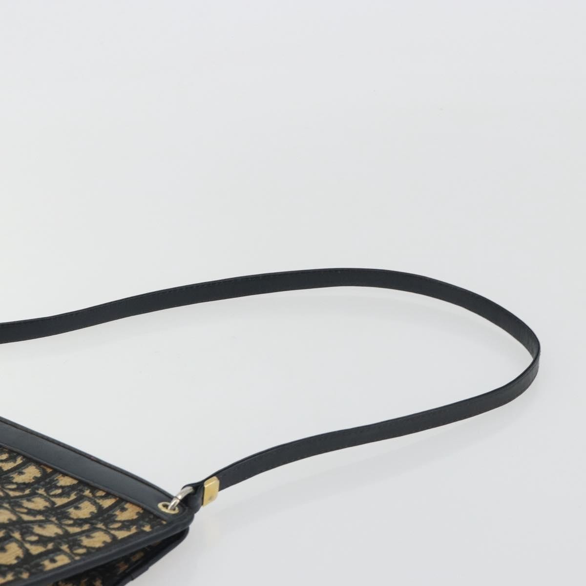 Christian Dior Vintage Trotter Canvas Navy Canvas Shoulder Bag Bag (Pre-Owned)