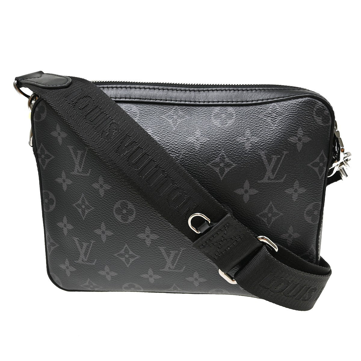 Louis Vuitton Trio Messenger Reverse Monogram Eclipse Canvas Black Canvas Shoulder Bag Bag (Pre-Owned)