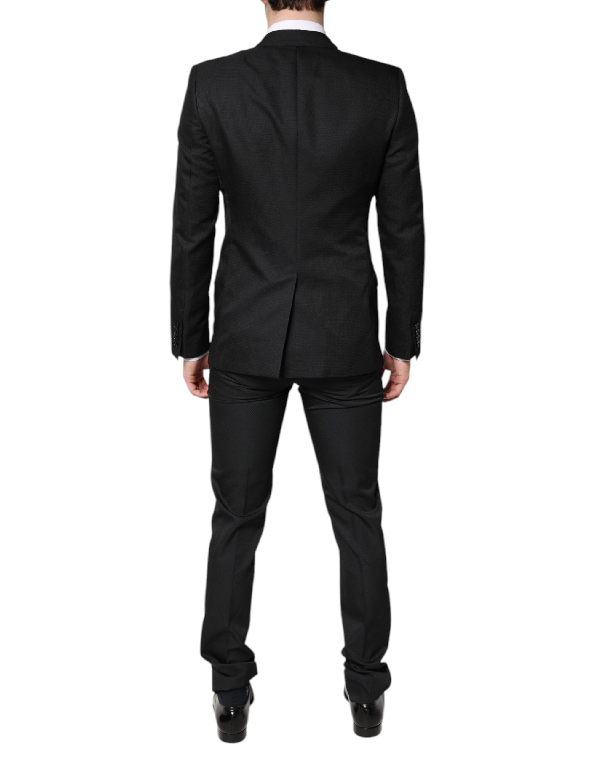 Dolce & Gabbana Black Single Breasted Formal 2 Piece Men's Suit